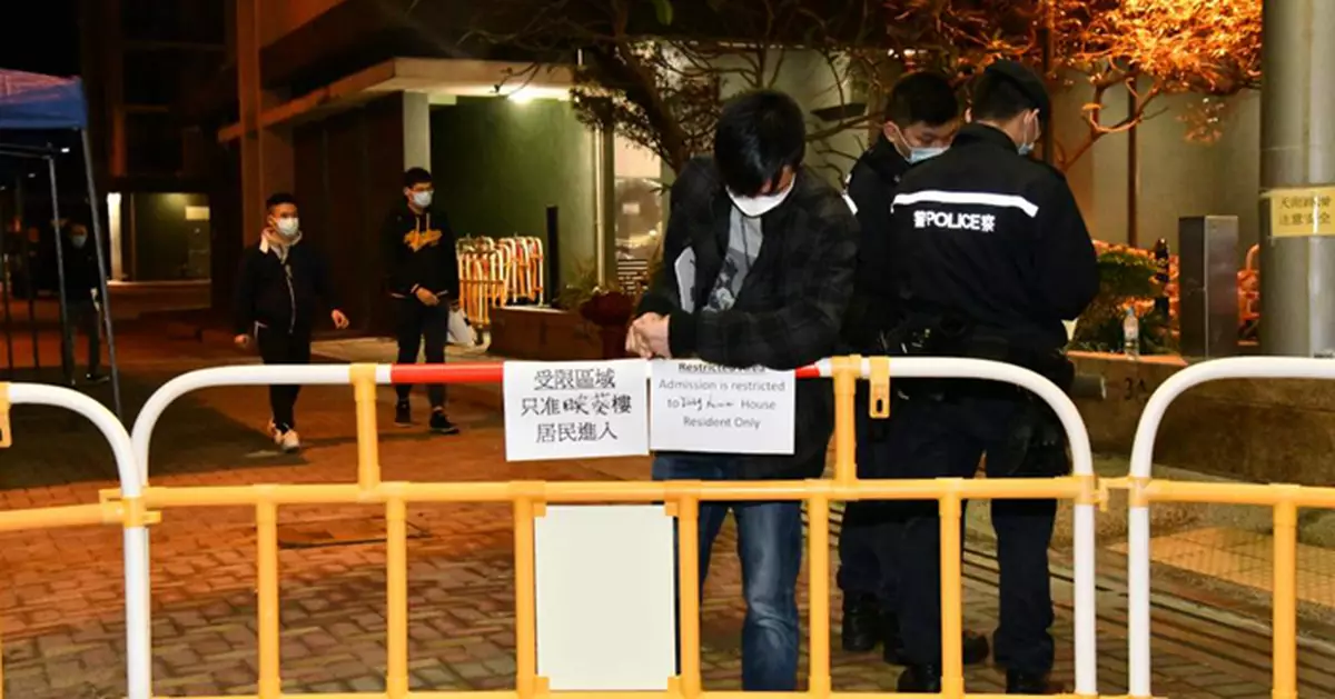 首次凌晨封區 映葵樓1名男住客今早送院