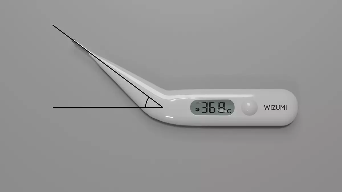 筆直夾腋下好難用！日人發明曲折「36.8度」溫度計