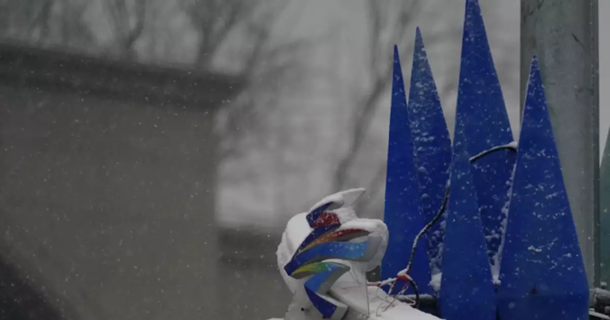 多圖直擊｜京城再飄雪，此刻他們在雪中行