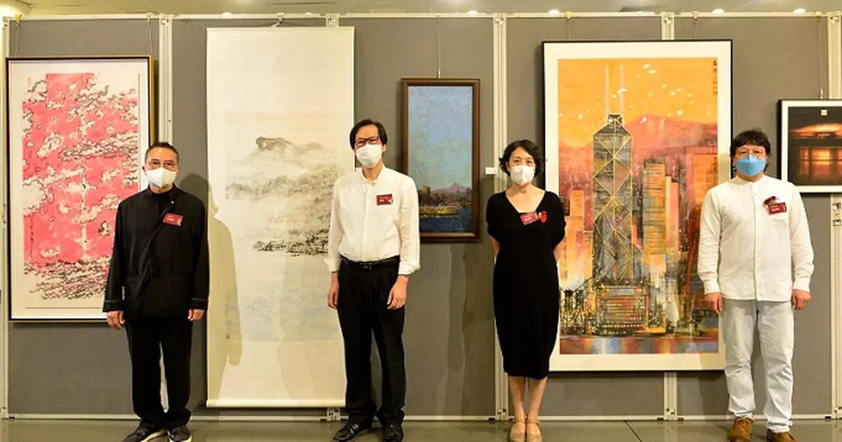 香港文聯「慶回歸25周年」系列活動首個項目啟動  香港美協《繼往開來》作品展以濃彩重墨繪出新希望