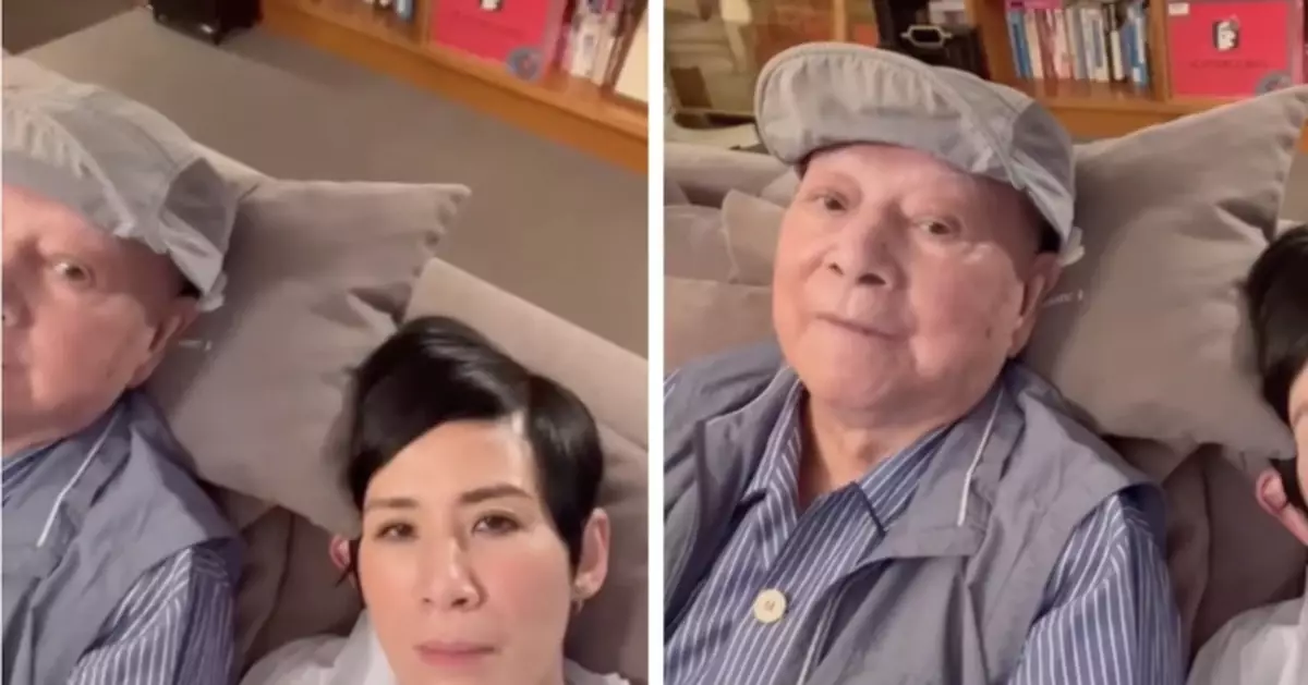 90歲「六合彩之父」夏春秋精靈現身 同吳君如對話：大家快樂！