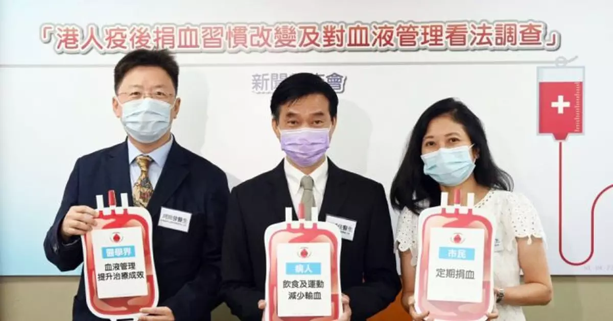 調查指市民疫下捐血次數大減6成 學會：情況令人憂慮