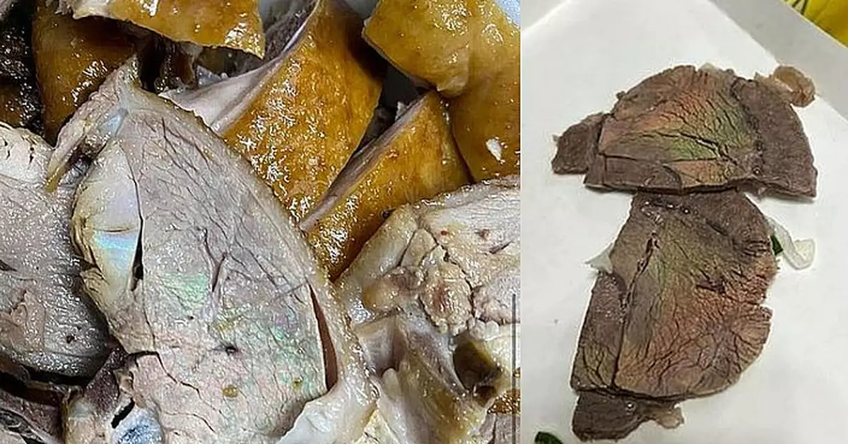 鴨牛肉現「彩虹光」是否變質？食安中心揭1原因呈綠光
