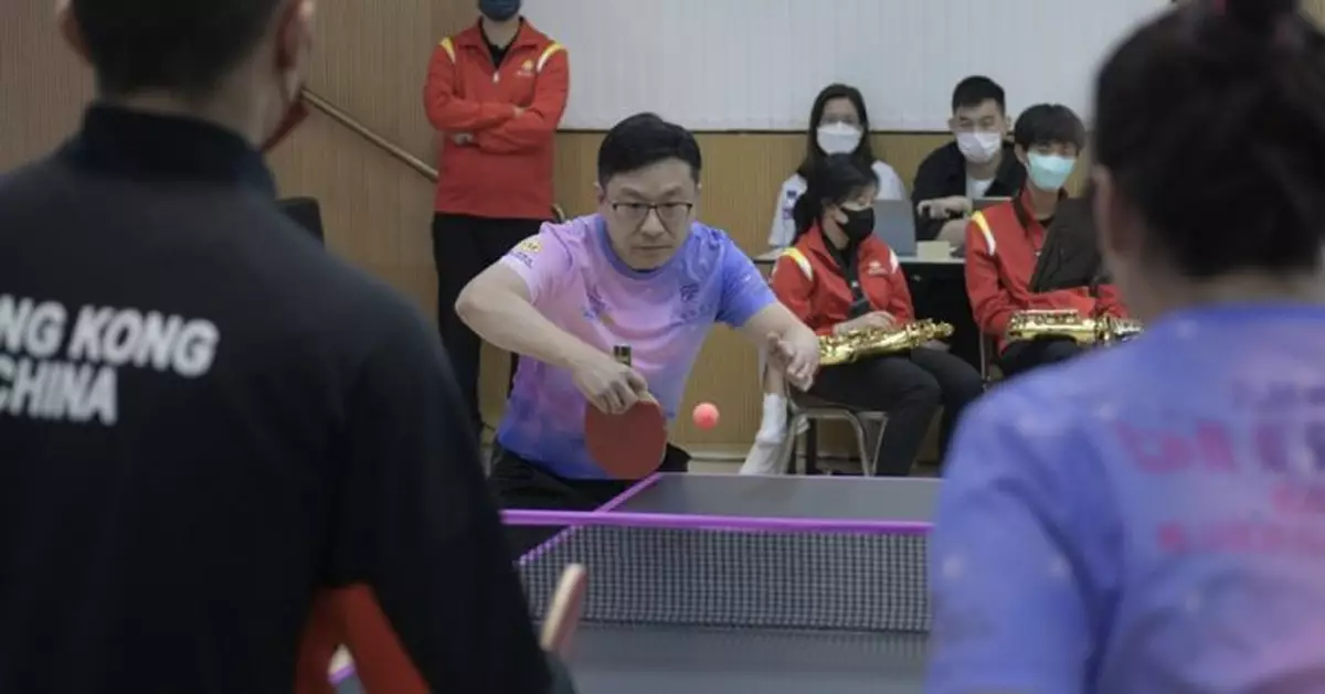 孫玉菡現身乒乓球表演賽 稱夢想不分年齡出身