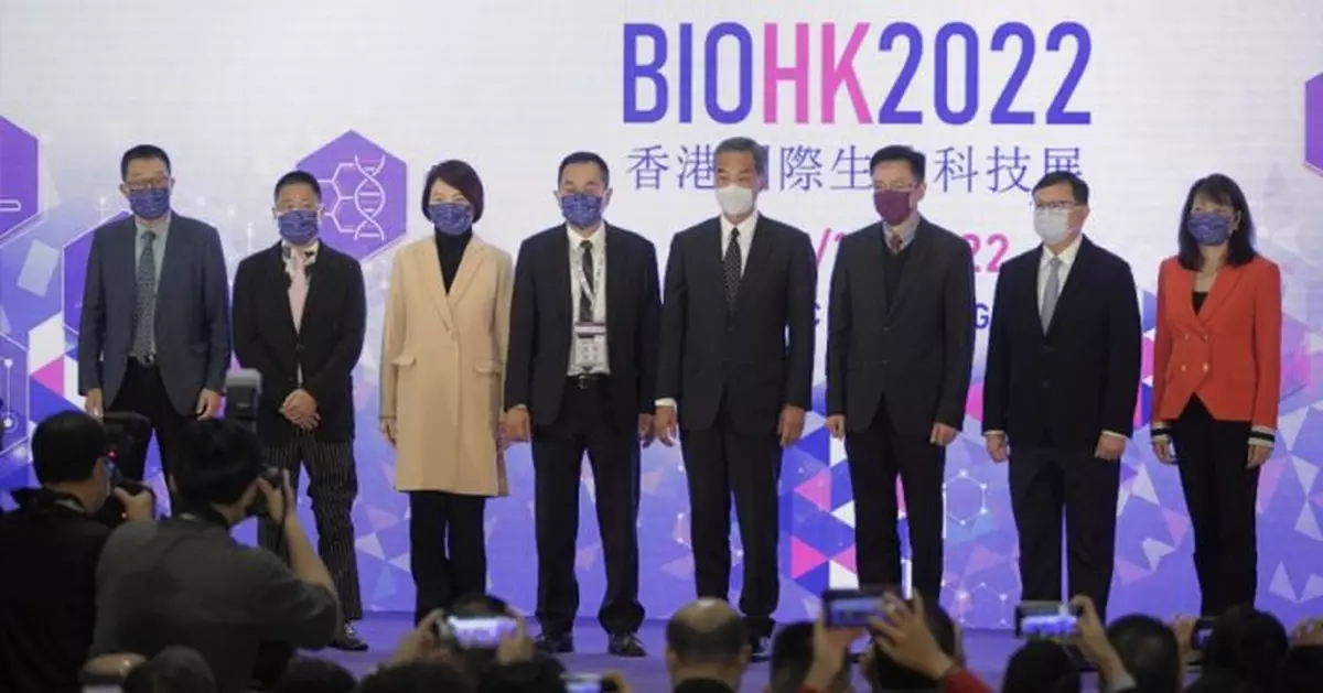 國際生物科技展會展舉行 梁振英：生技發展關乎香港關乎國家