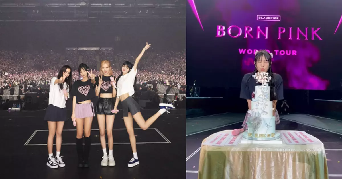 BLACKPINK香港尾場萬人合唱 Jennie變身粉紅兔慶生