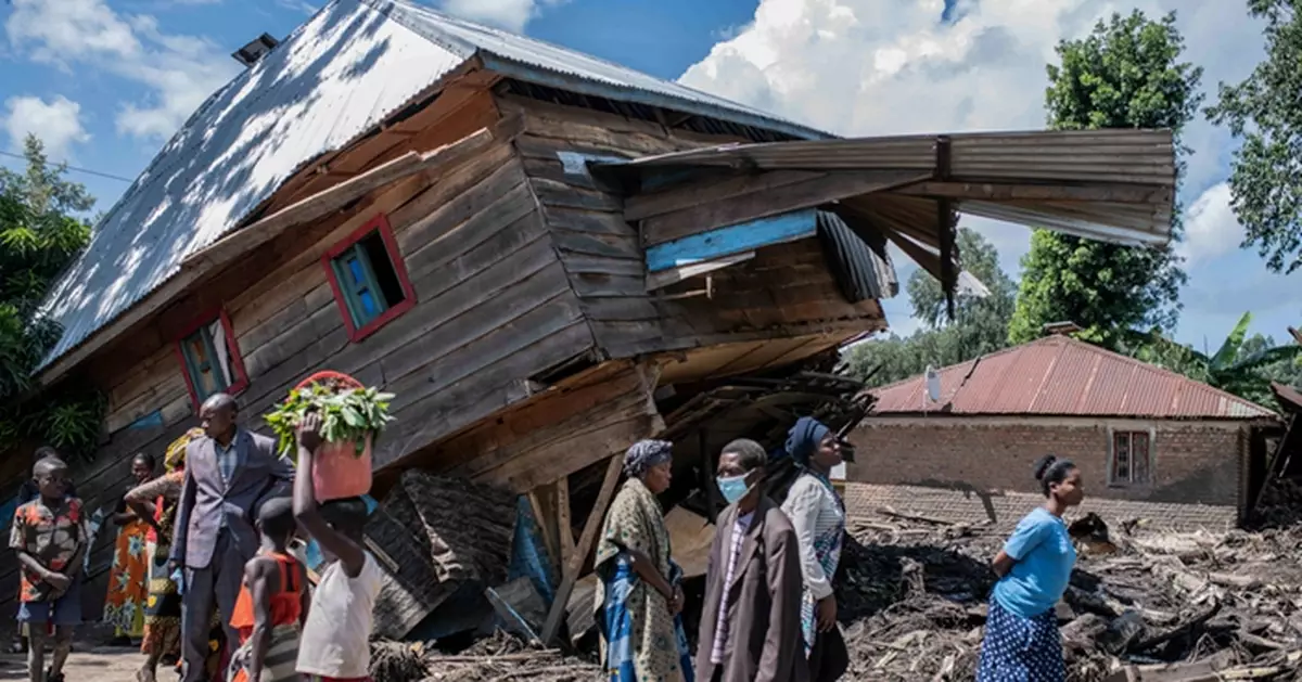 非洲民主剛果洪水土石流釀災 遇難人數增至逾200人