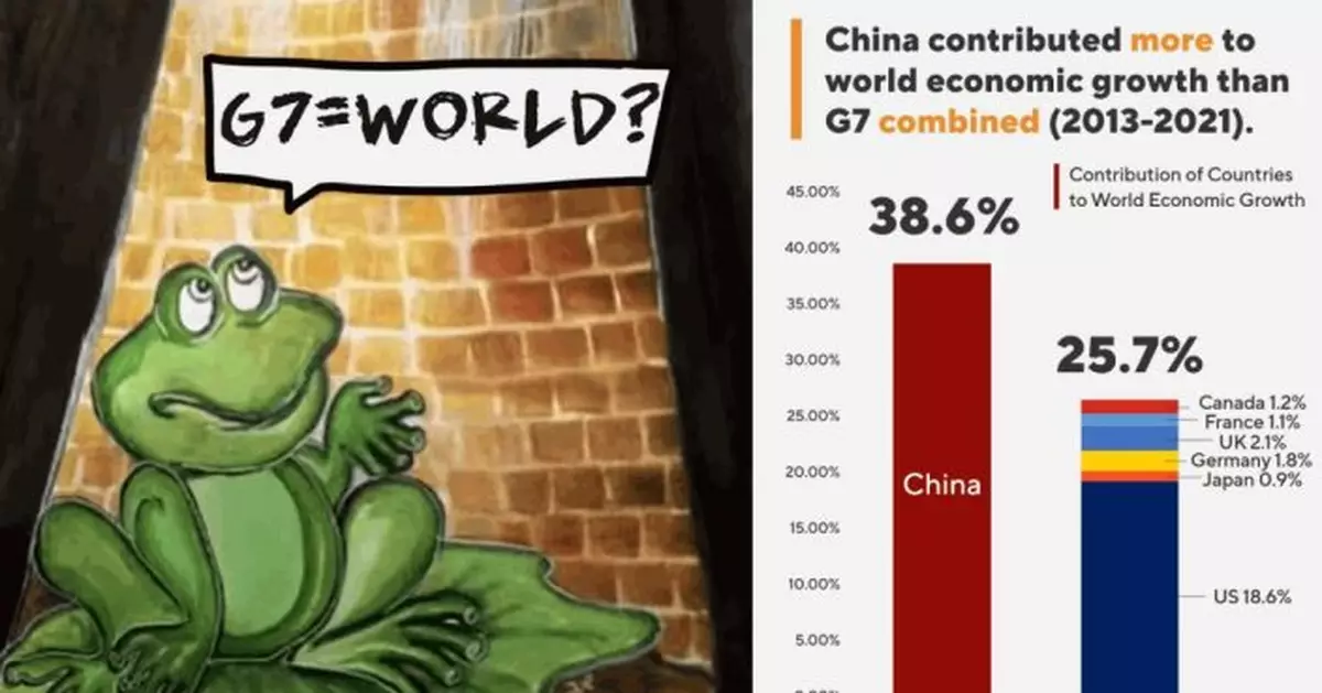 華春瑩Twitter曬「井底之蛙」漫畫 諷刺「G7不等於全世界」
