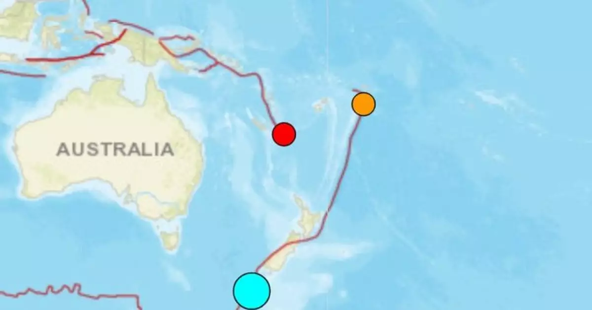 新西蘭奧克蘭群島發生6.2級地震