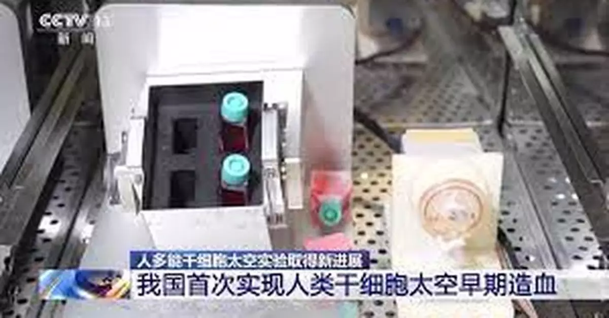 中國天宮太空站首次實現人類幹細胞太空造血