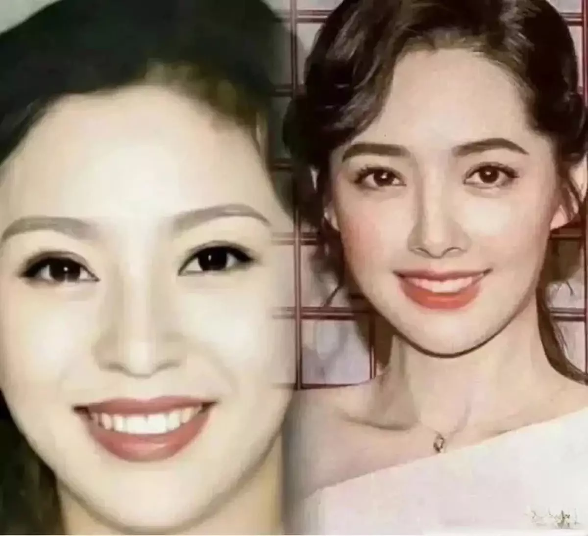 網民分享向太年輕時的照片，指她與郭碧婷真的好像。