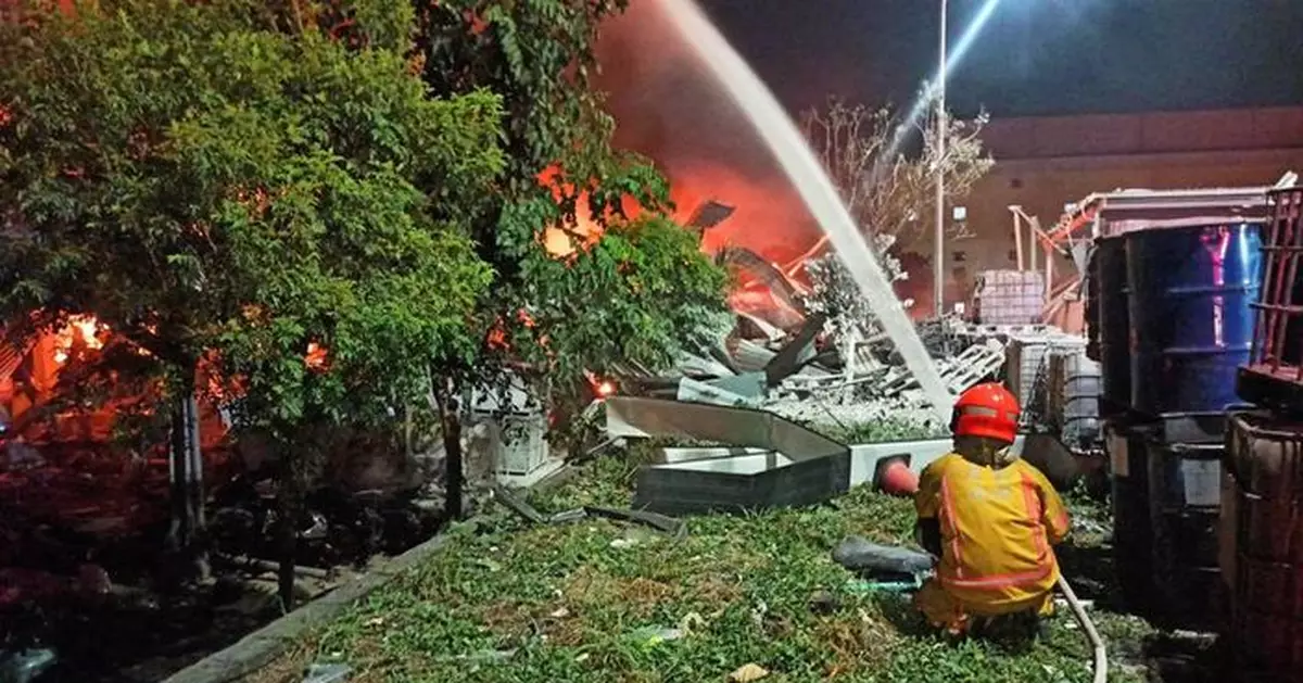 台灣屏東廠房爆炸增至7死 再尋獲一失蹤消防員遺體