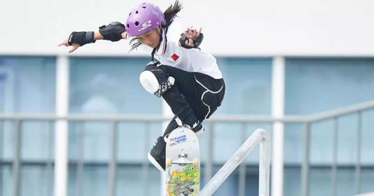 亞運會 | 滑板女子街式決賽 國家隊包攬冠亞軍