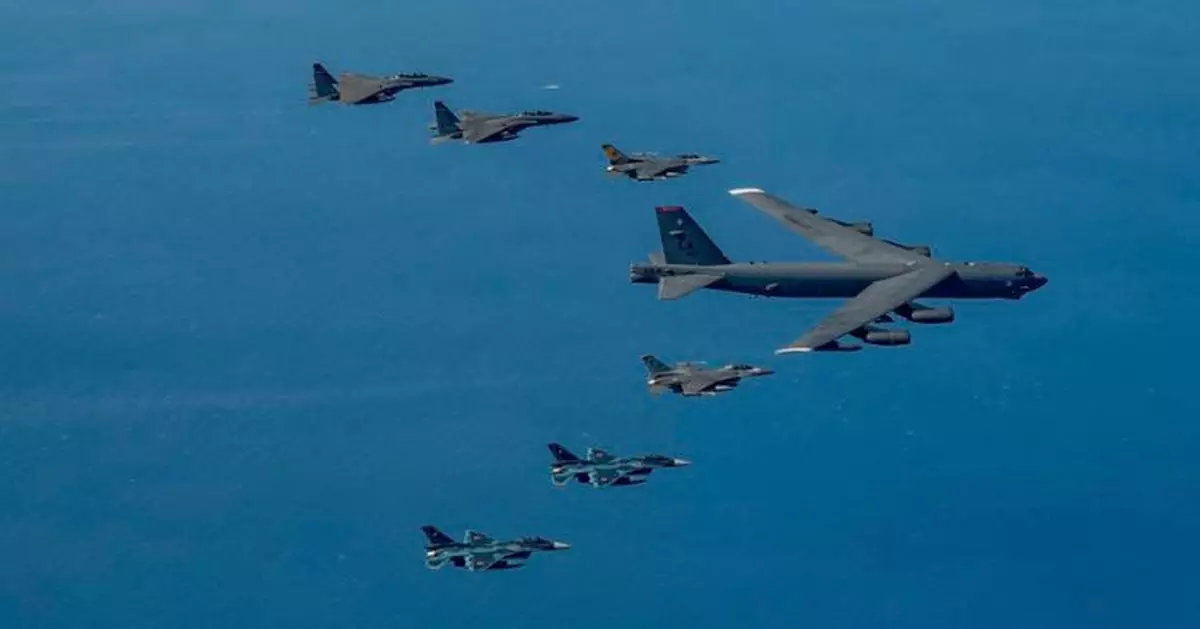美日韓聯合軍演 首在朝鮮半島附近上空進行