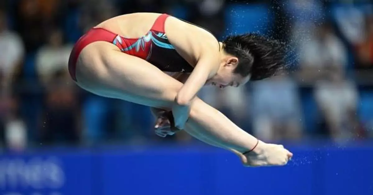 亞運會 | 跳水女子3米板決賽 國家隊陳藝文奪金牌