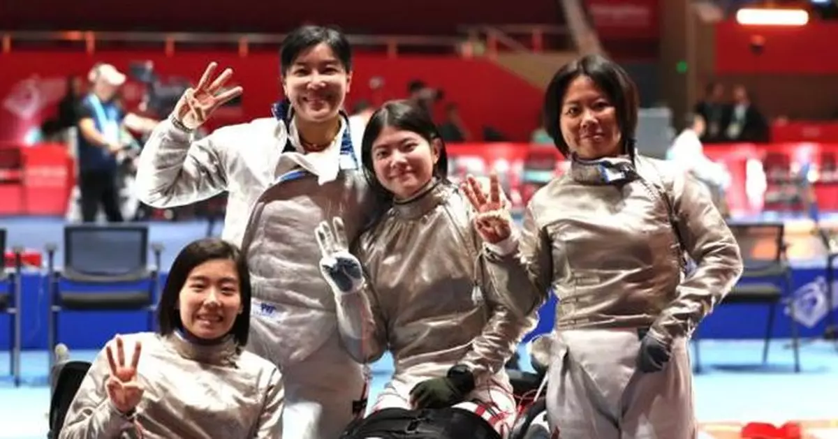 亞殘運 | 港隊輪椅劍擊女子佩劍團體賽奪銅牌