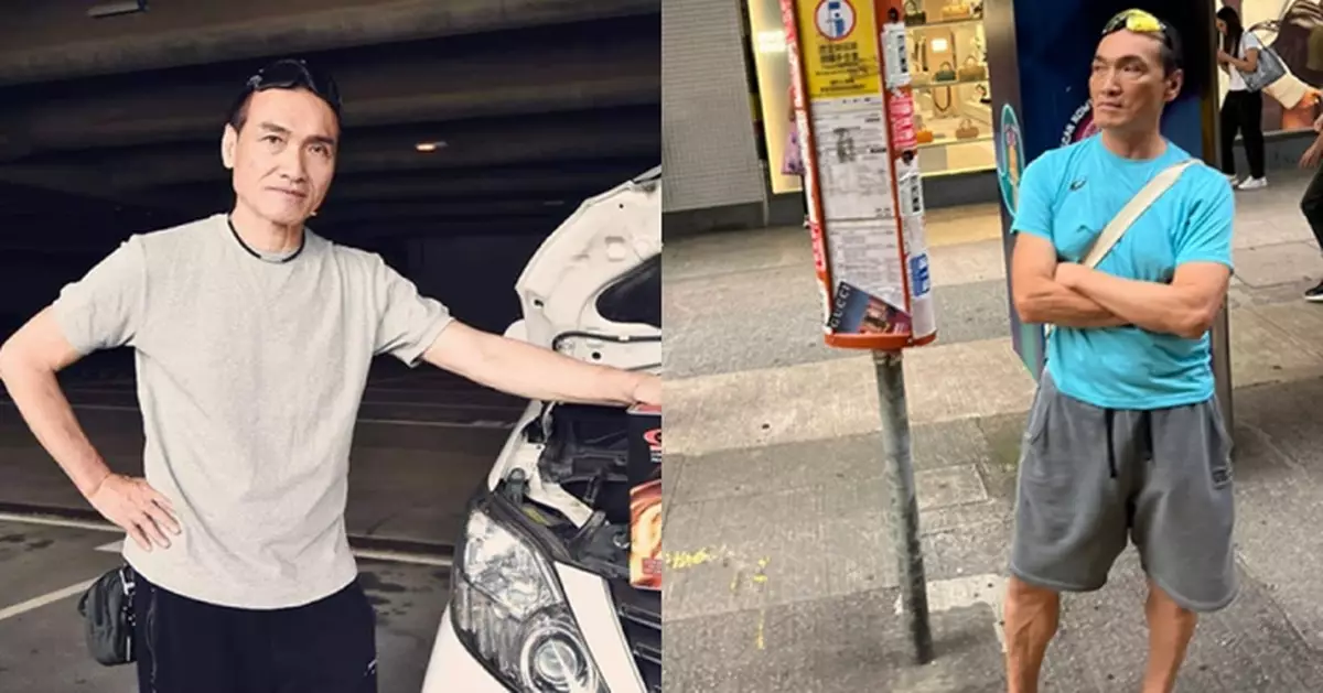「TVB御用綠葉」冼灝英被捕獲 短褲踢拖車站等車好低調
