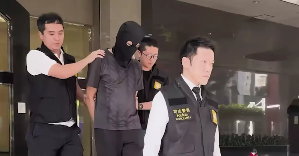 涉嫌受聘電騙集團收錢後匯出 香港男子澳門被捕