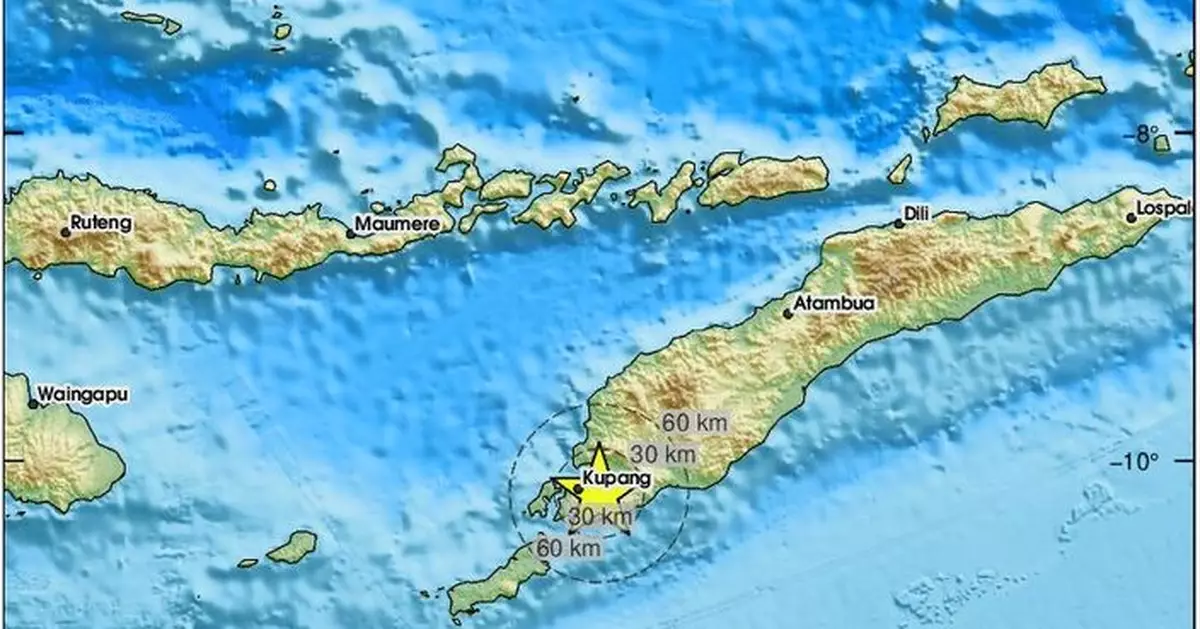 印尼發生6級地震 暫無傷亡和財物損毀報告