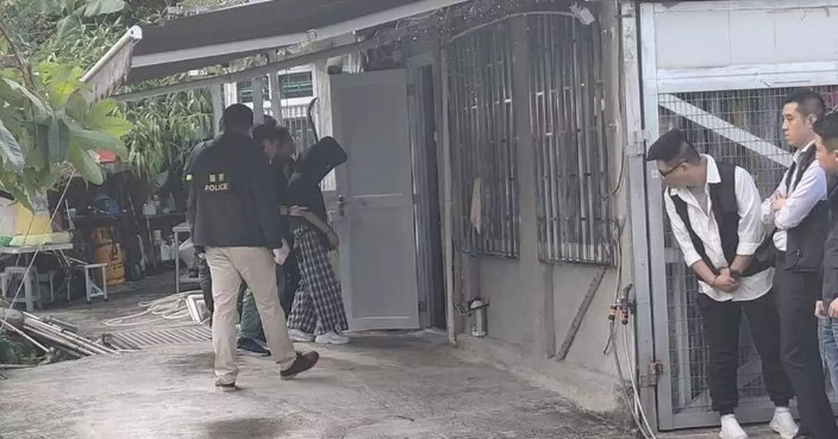 大埔寨乪村殺夫案 女疑犯被黑布蒙頭押返現場重組案情