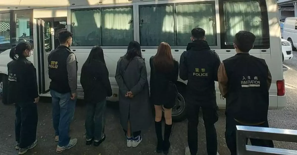 警方入境處打擊偷渡者及黑工 旺角拘5女子