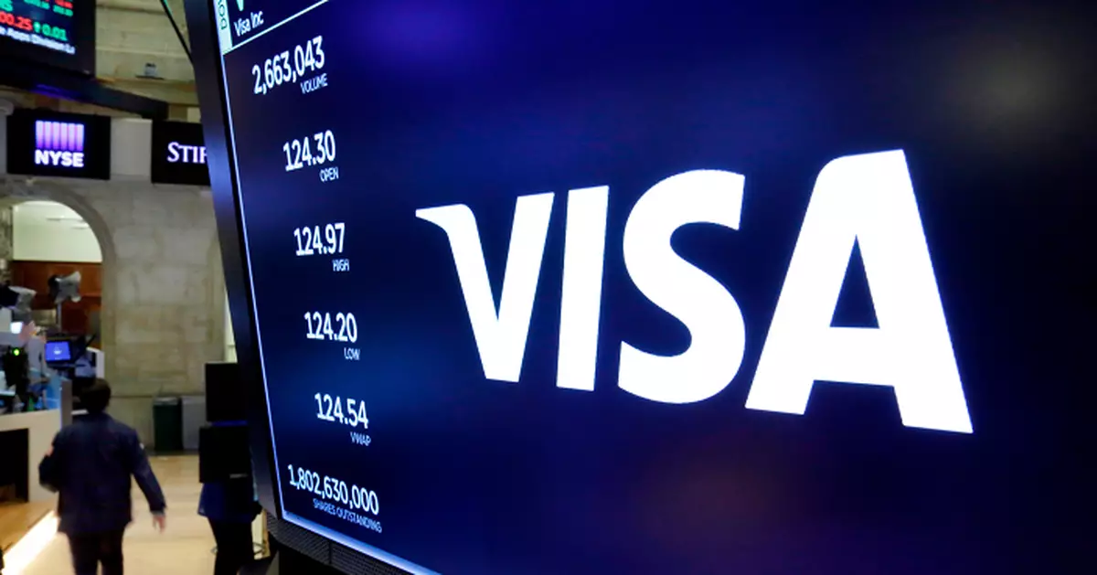 Visa上季業績勝預期　維持全年收入低單位數增長預測