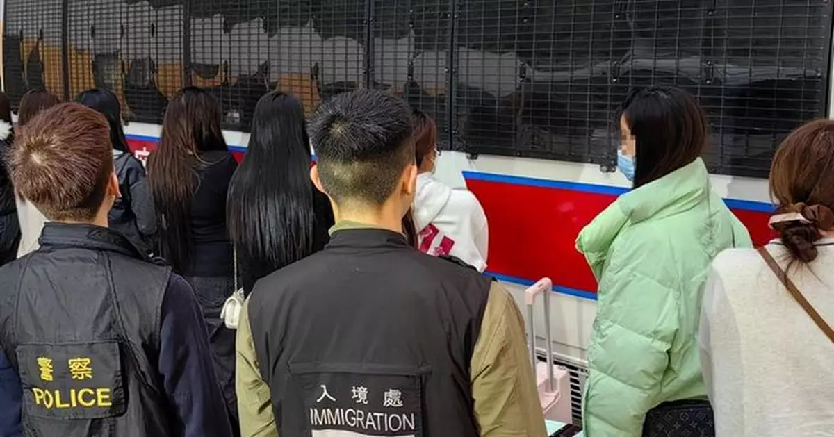 荃灣警區聯同入境處掃黃 拘21名內地女子涉違反逗留條件
