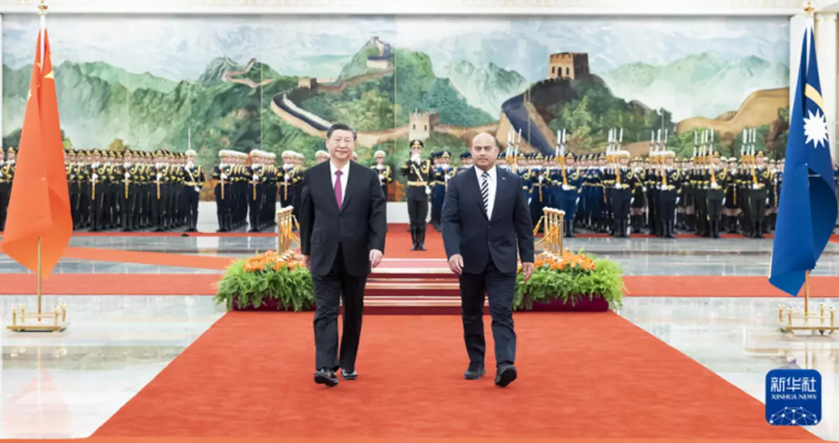 習近平︰瑙魯堅持一個中國原則 合作只要真誠就會有豐碩成果