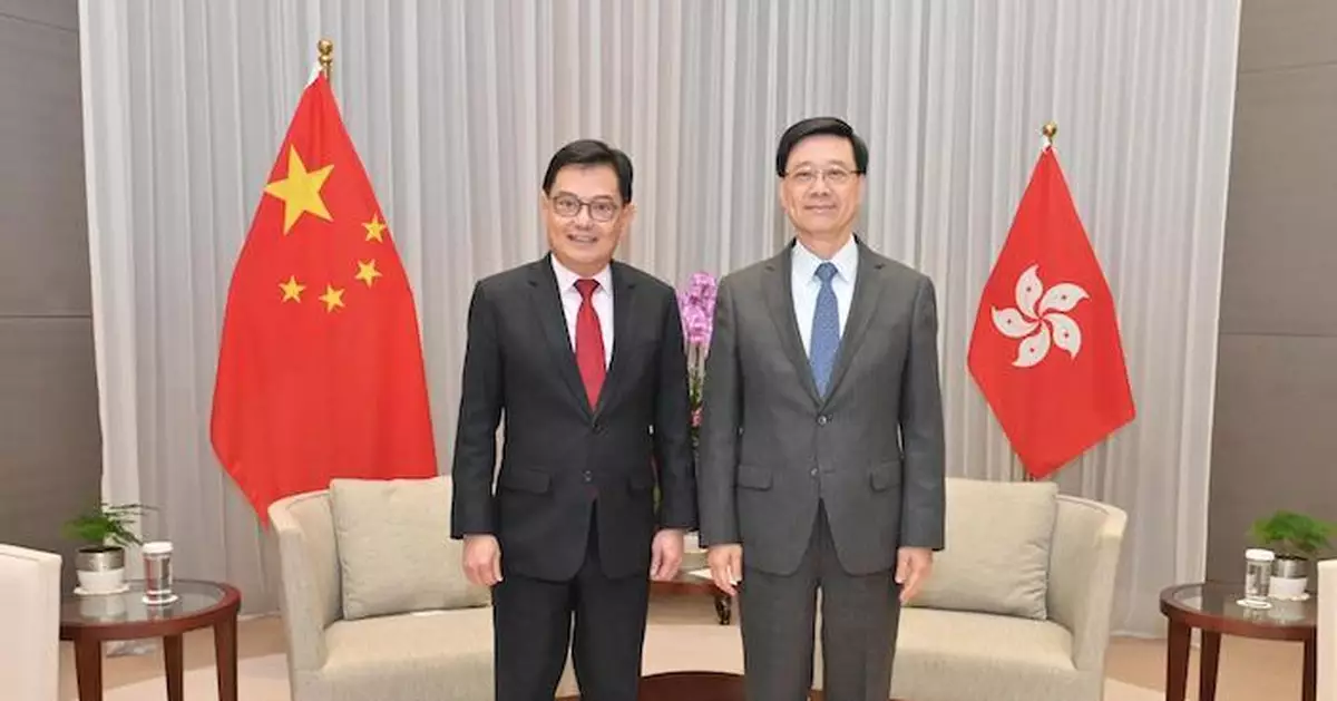 李家超晤訪港新加坡副總理王瑞杰  稱繼續加強多元合作