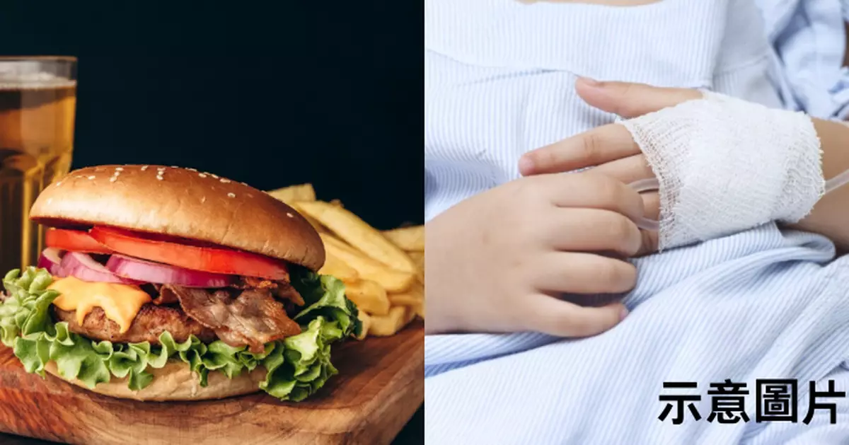 食「腐壞漢堡」感染大腸桿菌 美11歲女童病情惡化成腦損癱瘓