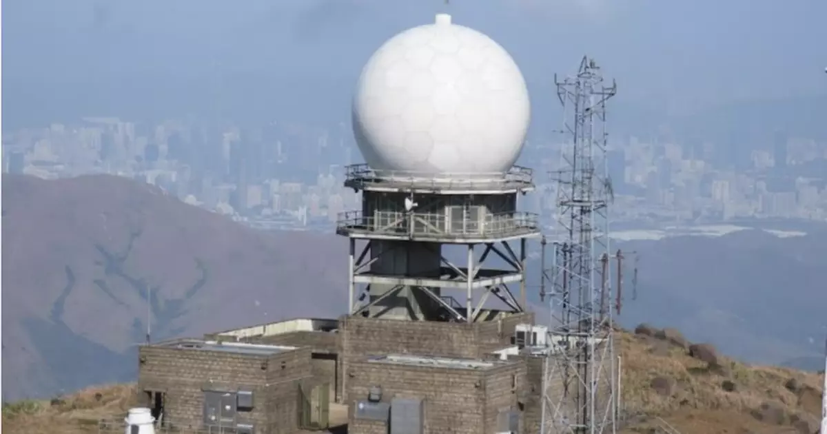 天文台大帽山新雷達投入使用　更有效監測冰雹降雨率等