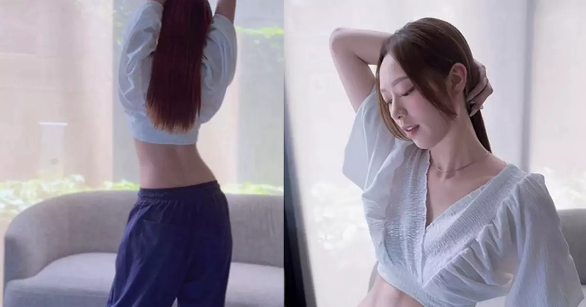 馮盈盈搔首弄姿大曬「螞蟻腰」  腰間零贅肉睇到心心眼