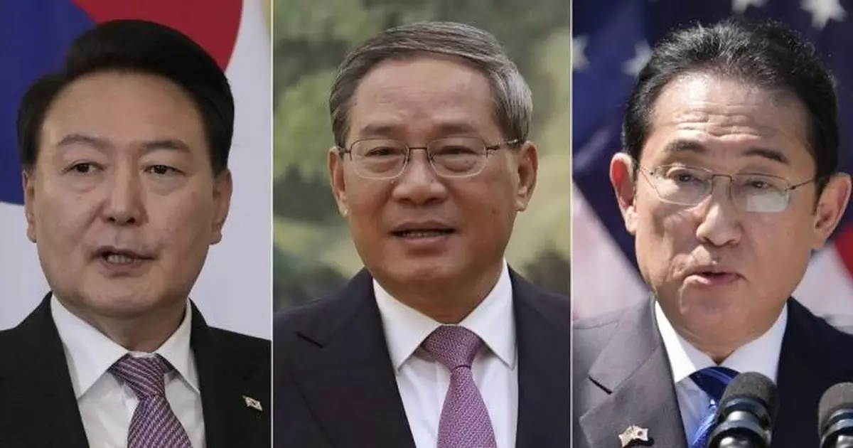 中日韓領導人會議一連兩日首爾舉行　岸田冀與李強雙邊會談