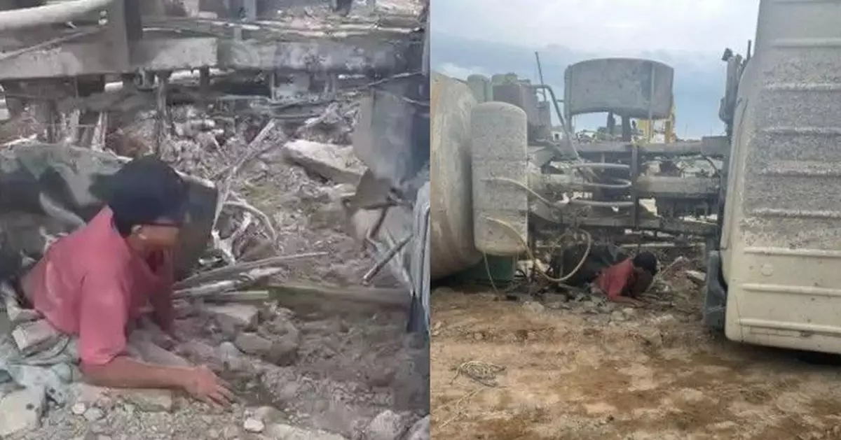 機場三跑地盤田螺車翻側 男工遭壓傷致盤骨骨折