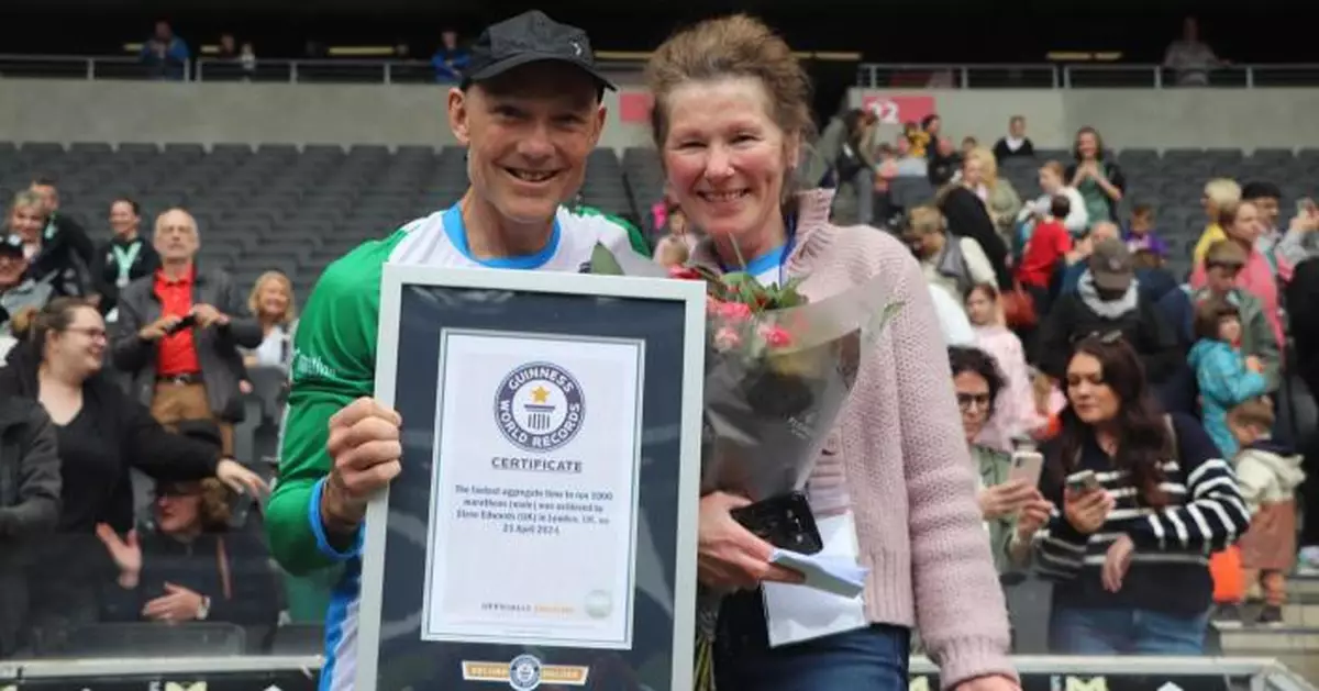 每13天就跑一次！英漢40年跑1000場馬拉松破世界紀錄