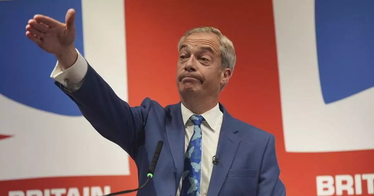 英國改革黨黨魁法拉奇捲入收受資金醜聞 辭去議員職務但表明將參加補選