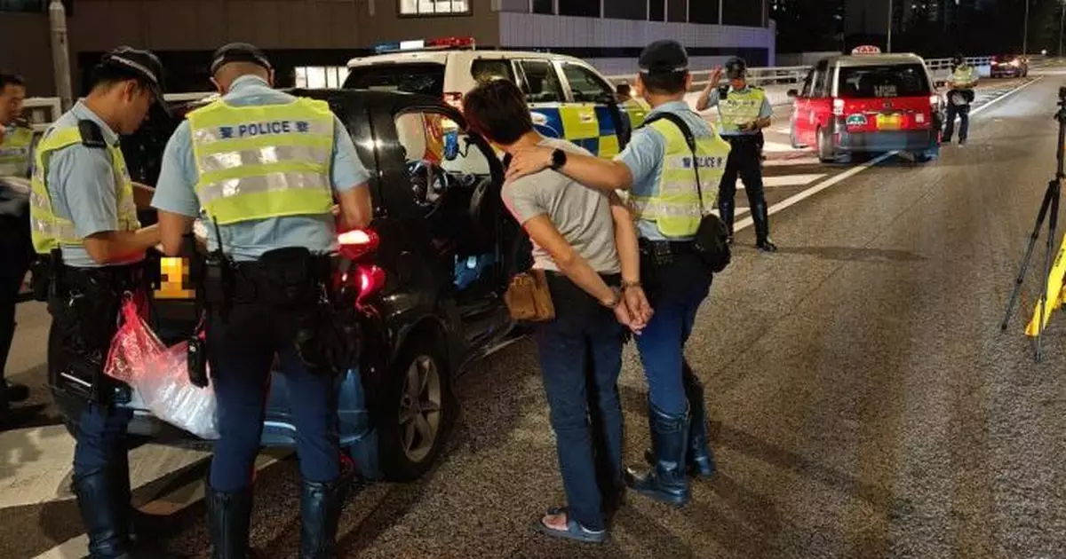 警方新界南打擊毒駕酒駕 兩日拘17男女