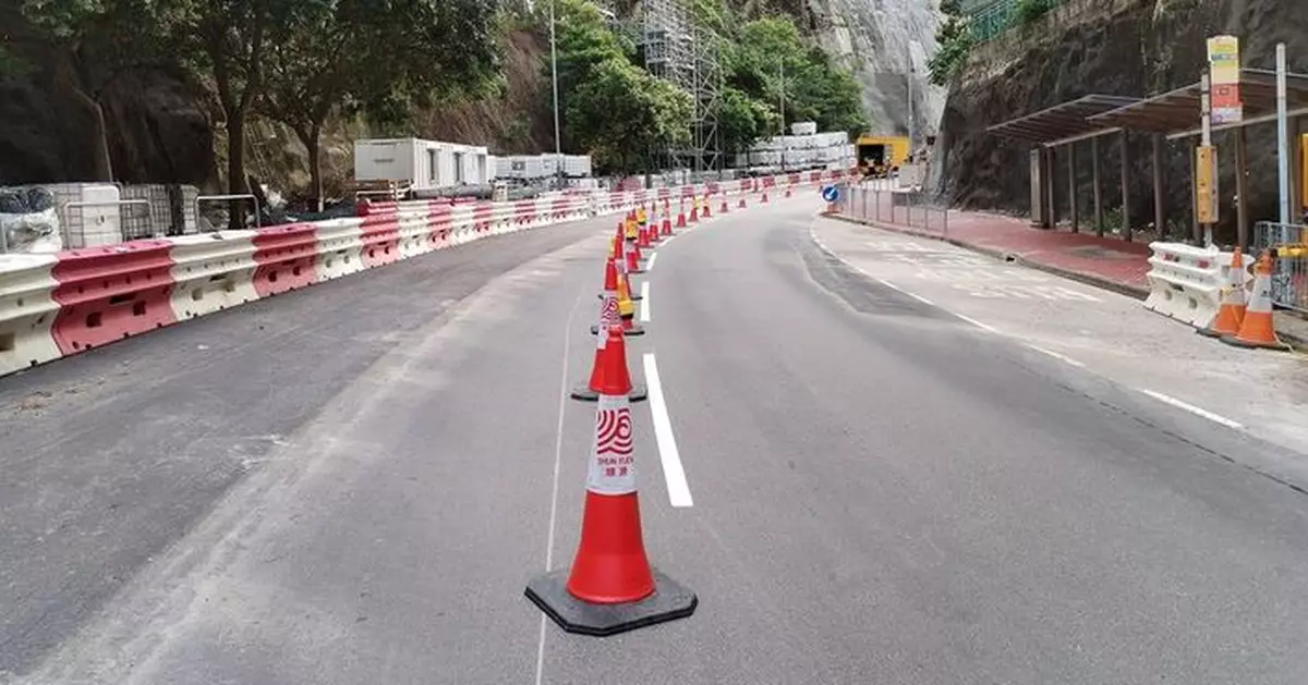 筲箕灣耀興道完成修復及試路 周日早上將重開臨時封閉行車線