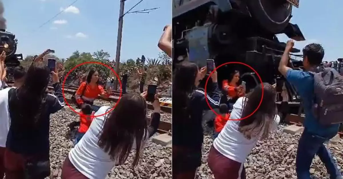 打卡唔要命！墨西哥女站鐵軌邊自拍遭火車「爆頭」當場慘死！