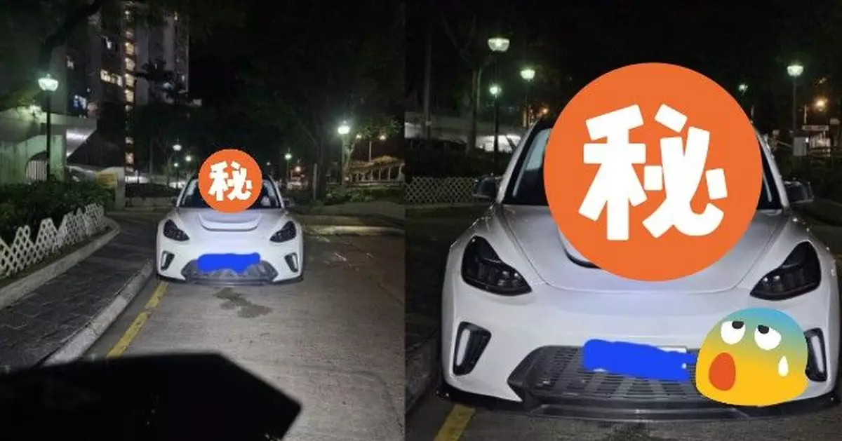 私家車內放「2白面罩人頭」！夜間路過司機嚇親爆粗：差啲炒！