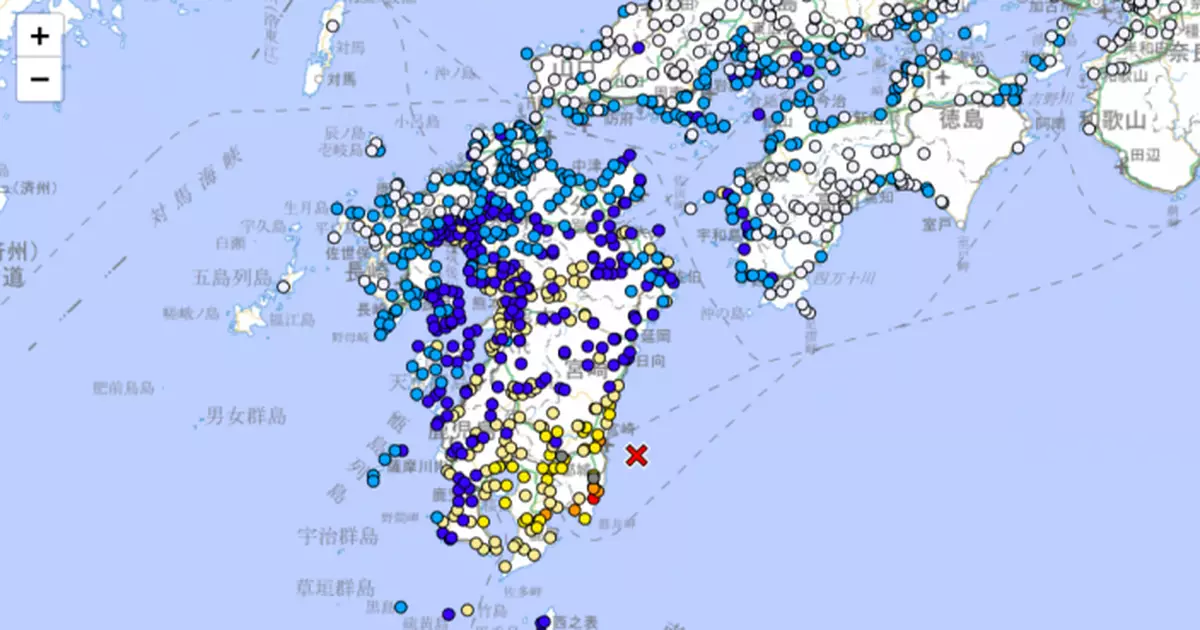 日本九州宮崎縣對開7.1級地震 當局發出海嘯警告