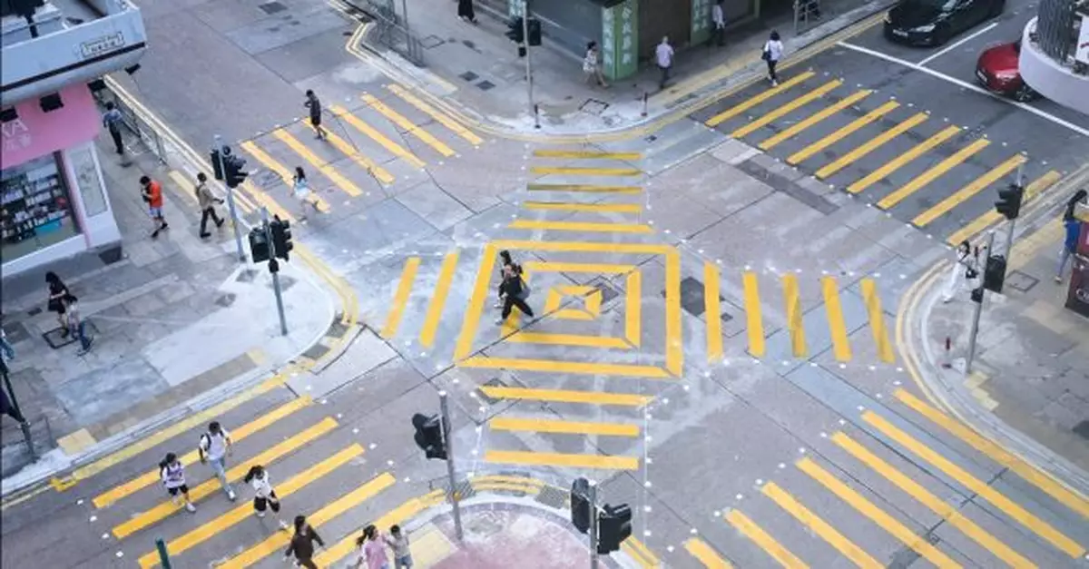 加拿分道與加連威老道交界對角行人過路處即日起開放使用