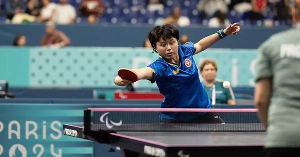 巴黎殘奧｜港隊王婷莛乒乓女單TT11級八強止步