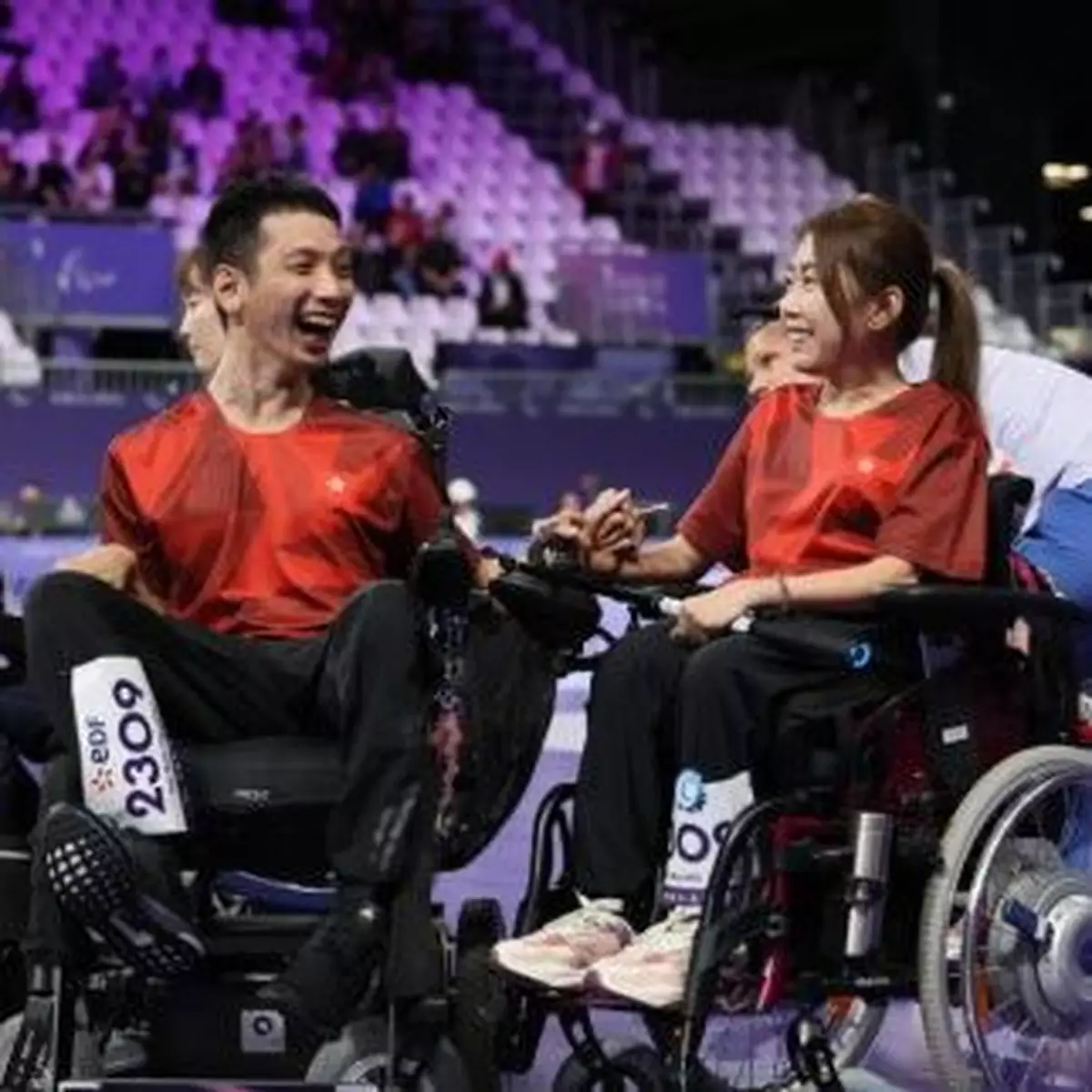 巴黎殘奧直擊｜港隊謝德樺與何宛淇硬地滾球混合雙人BC3級奪金