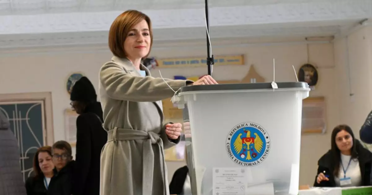 摩爾多瓦總統選舉第二輪投票　現任總統桑杜成功連任