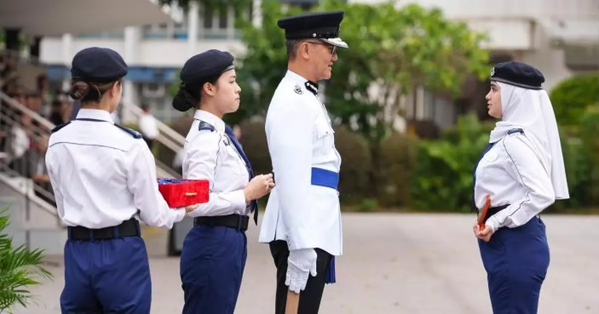 少年警訊周年會操 蕭澤頤檢閱及頒獎