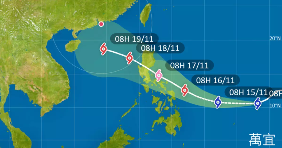一風未停一風又起 天文台料「萬宜」將闖港400公里或再創新紀錄
