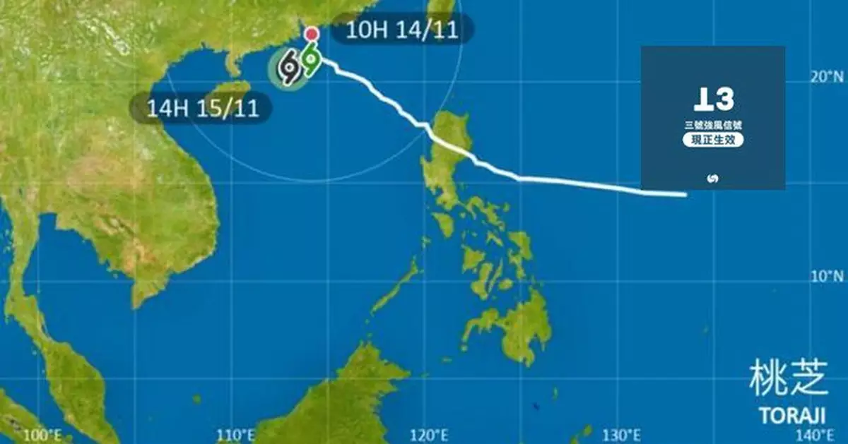 天文台改發3號強風信號 預料日間大部分時間維持