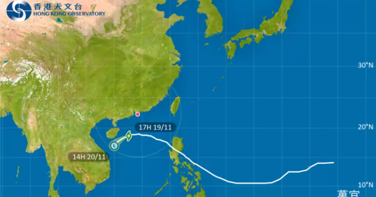 1號戒備信號至少維持至周二晚10時　沿岸水位入夜會高於正常