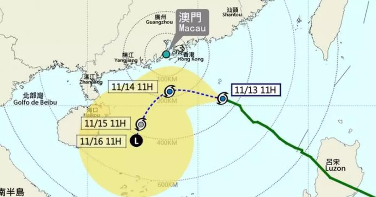 澳門氣象局：傍晚6時至晚上9時改發三號風球的機會為高